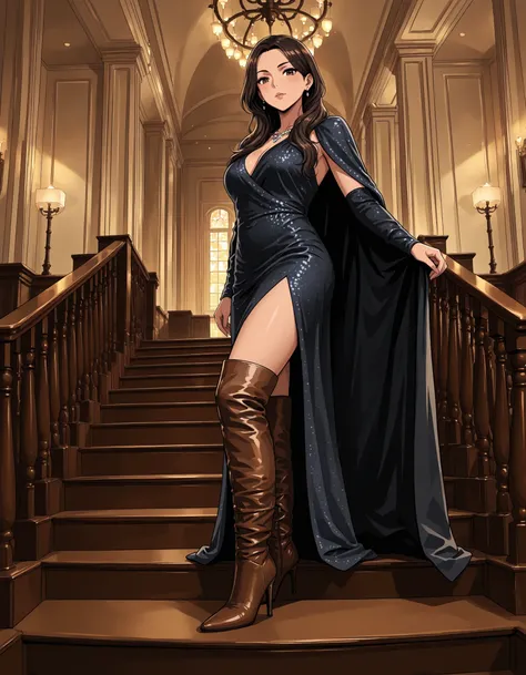 brown thigh boots