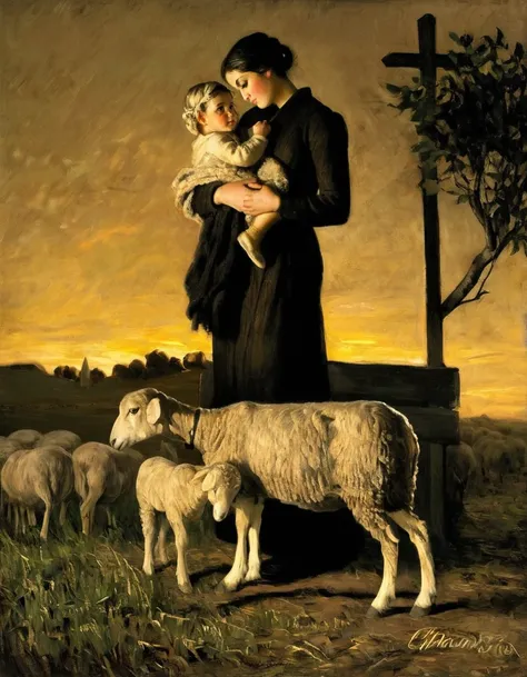 Giovanni Segantini Style XL Nr. 1