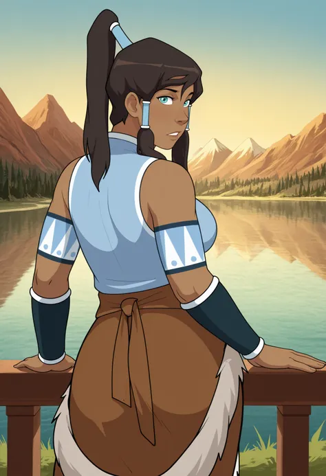 Korra, current incarnation of the Avatar, (The Legend of Korra, Four Elements Trainer), LoRA, PonyXL | Illustrious XL