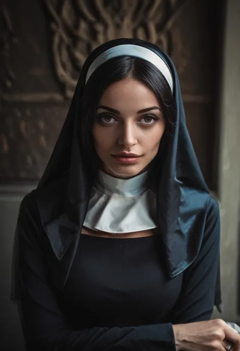 Femme fatal - Hitman Saint -  nun - realistic - pony