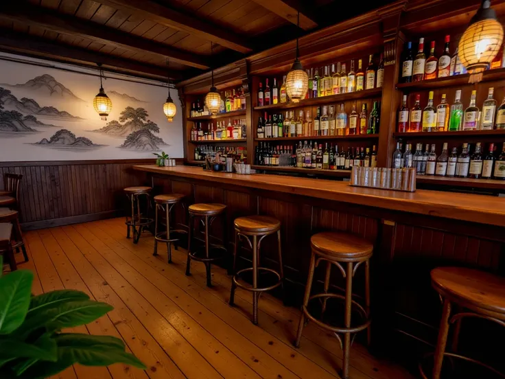 Cozy Vintage Bar Interior - SeaArt AI Model