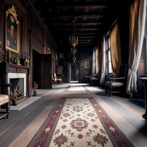 Antique manor hall