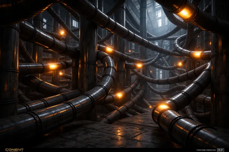 Industrial Pipe Labyrinth