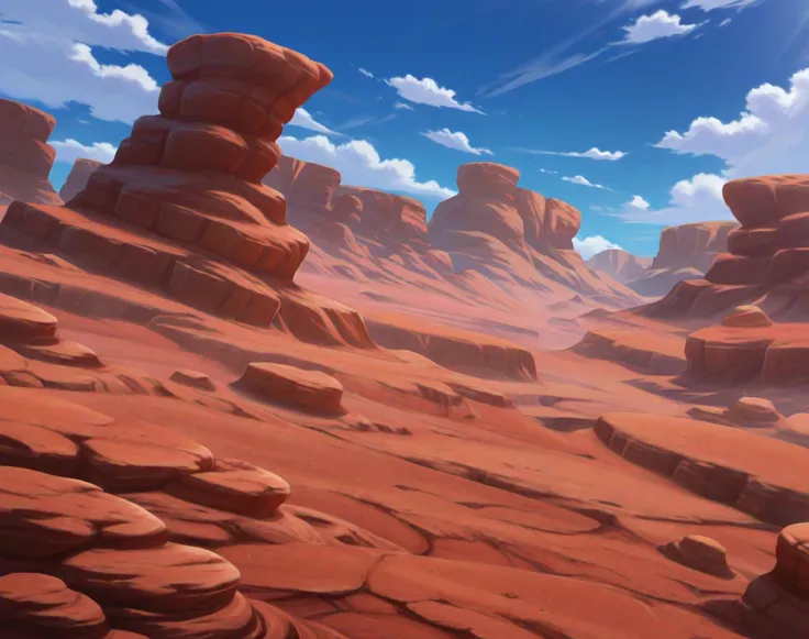 Dragonball Z Desert Background (Landscape) (Illustrious) (AD)