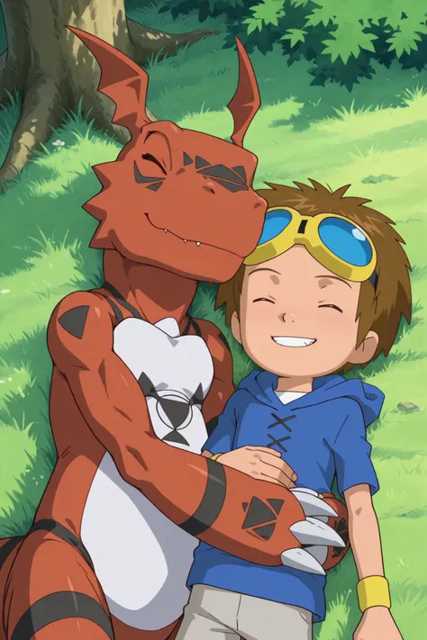 Takato Matsuda & Guilmon - Digimon Tamers - (Illustrious) [Commission]