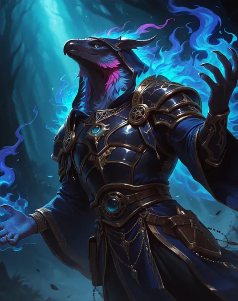 Tzeentch Sorcerer (Warhammer) (Illustrious) (AD)