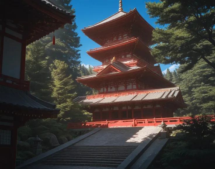 Japanese Temple Background (Landscape) (Illustrious) (AD)
