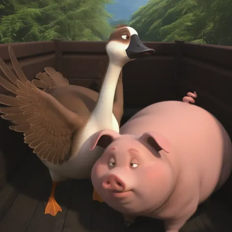 Pigs on a Truck + Peng (Duck Duck Goose)