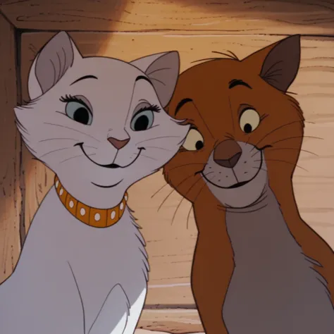 Duchess And Thomas O'Malley - Aristocats 1970