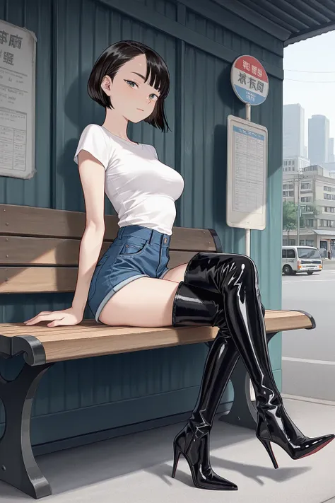PAIR OF VERY NORMAL PATENT LEATHER THIGH BOOTS｜一双很普通的漆皮大腿靴