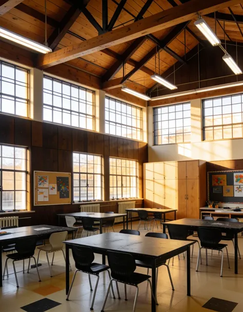 Art classroom interior