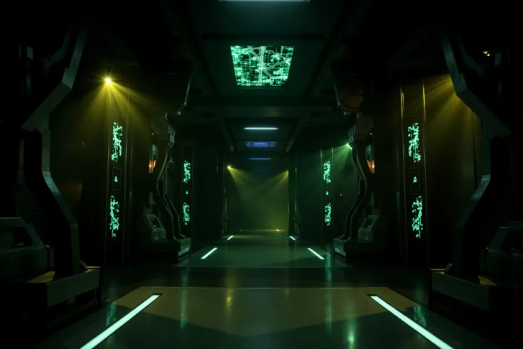 Futuristic Biomechanical Interior