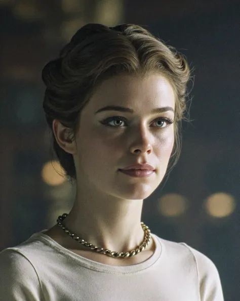 Elegant Hairstyle: Middle-Parted Hair Updo