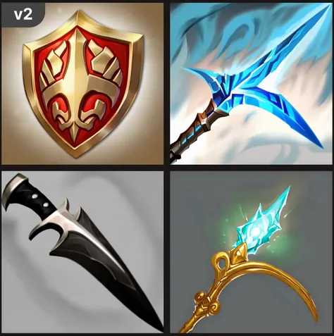 [SDXL] RPG Weapon Icons