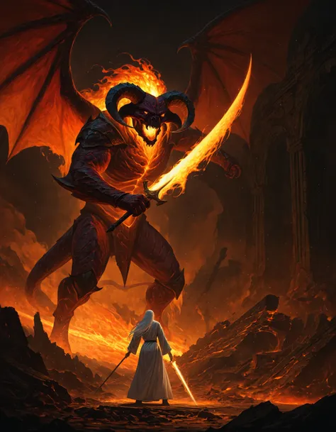 [John Ronald Reuel Tolkien] Lord of the rings Balrog Character ...