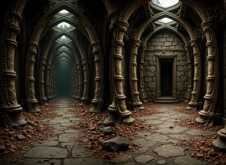 Ancient Gothic Corridor