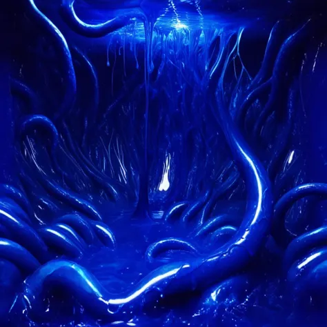 Blue Slime Tentacles - SDXL