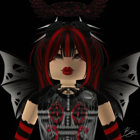 Raven Queen (40 years old character) w/halos