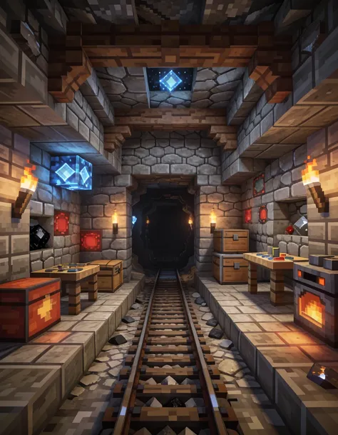 Minecraft mining tunnel pony