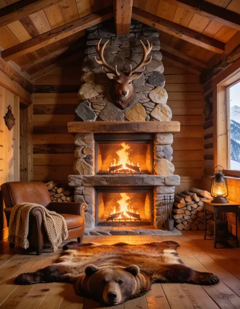 alpine chalet interior