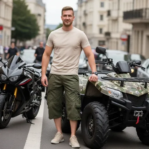 Capri Shorts/Elongated Cargo Shorts (Male)