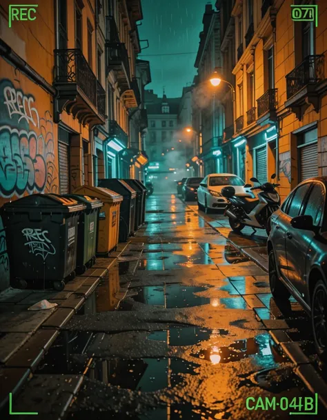 Security camera footage illu