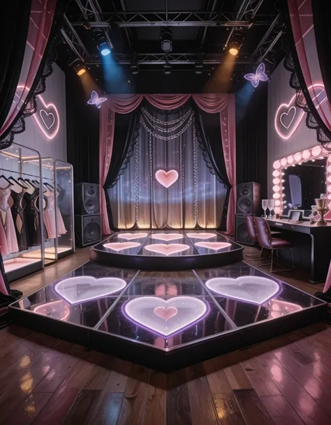 magical girl idol audition stage illu