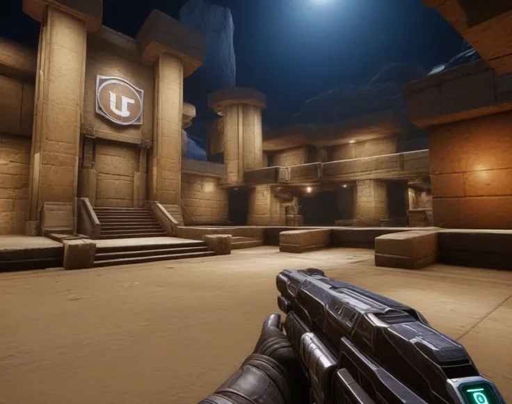 Unreal Tournament Background (Landscape) (SDXL) (AD)