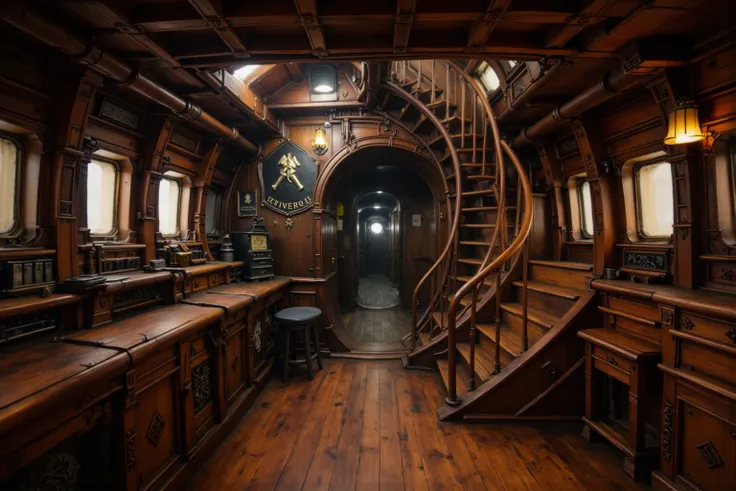 Wooden Ship Interior
