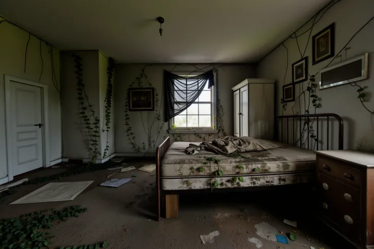 Neglected melancholic interior