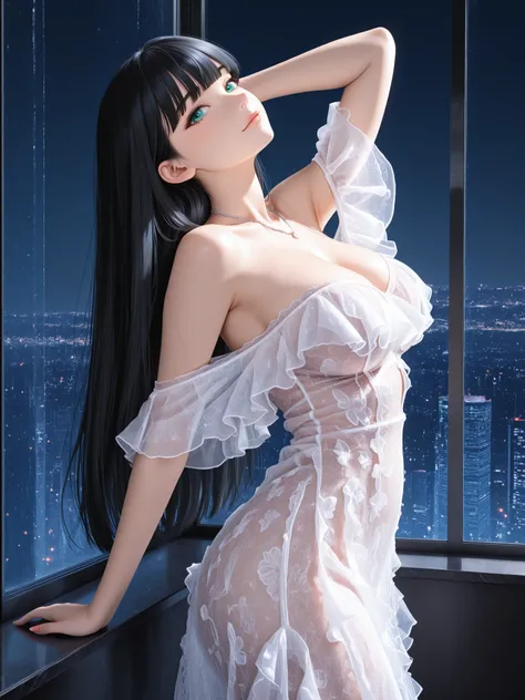 Sexy see-throug lace dress