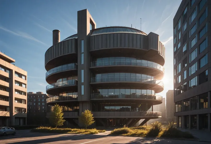 Brutalist Rounded (Buildings) (Illustrious) (AD)