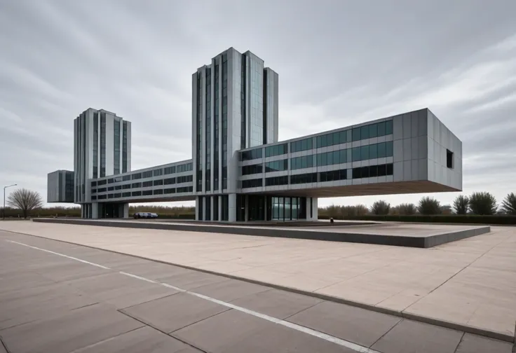 Brutalist Boxy (Buildings) (Illustrious) (AD)