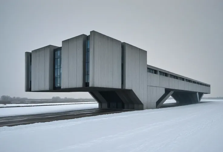 Brutalist Boxy (Buildings) (SDXL) (AD)