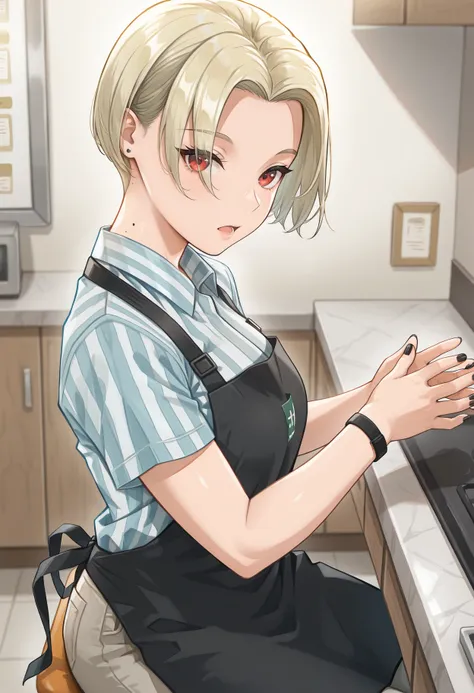 [IL v0.1] Expressionless Story Clerk - doushimash0/apon's OC | 屋の店員さん どうしましょ [Request]