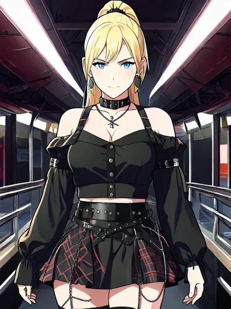 Black Punk Skirt Set - IL