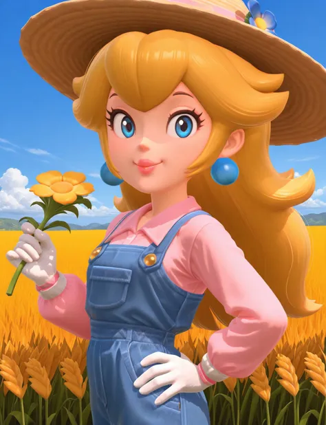 Princess Peach (Farmer) - Mario Kart World