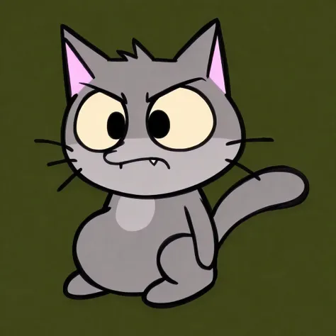 Gray cat  - AM64