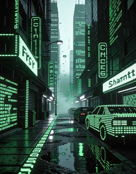 ASCII skyscrapers