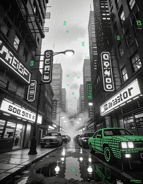 ASCII skyscrapers pony