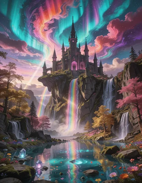 Epic fantasy castle illu