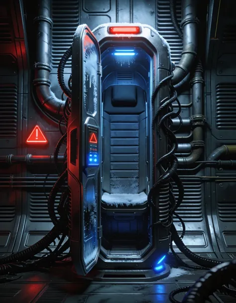 futuristic stasis pod