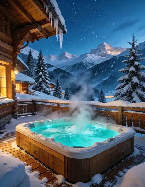 Outdoor hot tub