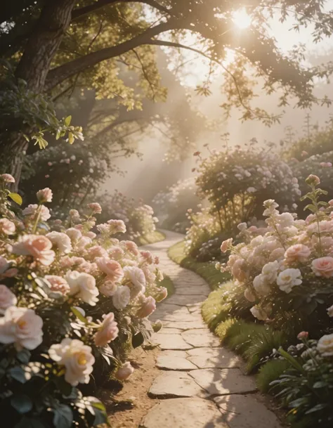 soft focus garden illu