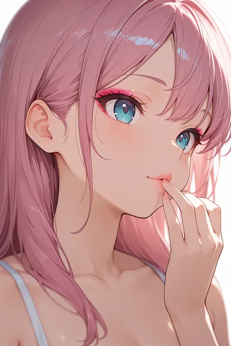 口に手を当てる
