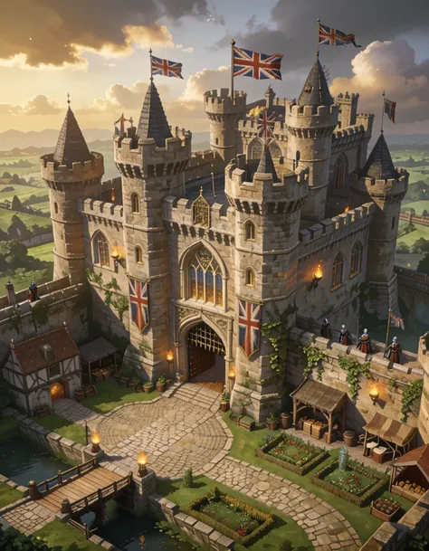 medieval fantasy castle exterior pony