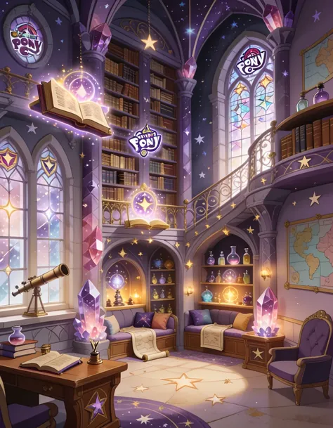 Twilight Sparkle library castle pony