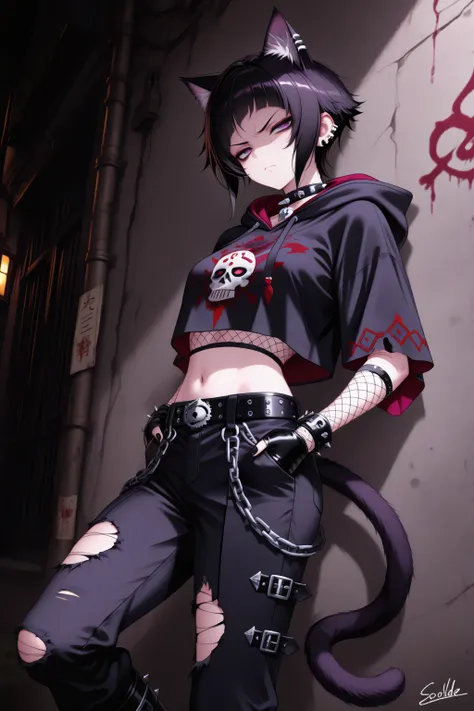 Salem - Punk/Goth Cat (OC)