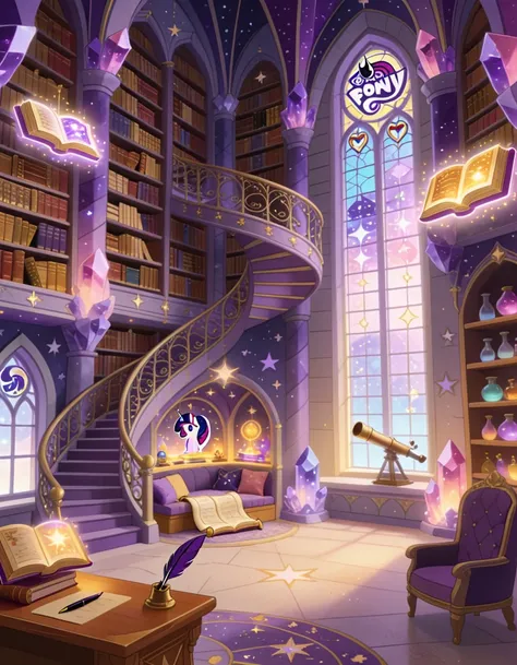 Twilight Sparkle library castle