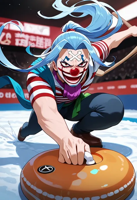 Curling Stone Delivery Pose - Throwing Curling Stone - Winter Sports - Winter Olympics - B-LoRa_rel_260420
